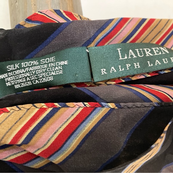 Vintage Ralph Lauren Scarf. 65”x7” - Picture 3 of 3